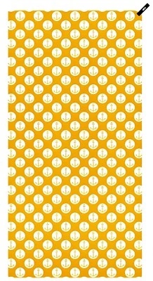 Toalla de playa de microfibra Anchor: toalla de playa AMARILLA, ligera, de secado rápido Foto 1 de 4