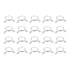 Fuel Line Hose Clips, 20pcs 23mm 304 Stainless Steel Tube Spring Clamps(Silver)