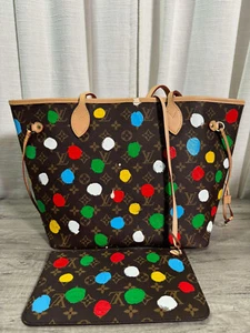 Louis Vuitton x Yayoi Kusama Neverfull MM Monogram with Pochette - Picture 1 of 8