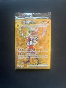 2024 Pokemon Terapagos EX UPC CINDERACE EX Black Star SEALED Promo #163 - Picture 1 of 2