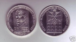 manueduc  ALEMANIA  2005  10 Euros PLATA  F   925 mm. BERTA VON SUTTNER  Nueva - Imagen 1 de 1