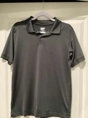 Camisa polo Lands End adolescentes meninos tamanho XL 18-20 manga curta desgaste ativo cinza - Imagem 1 de 3