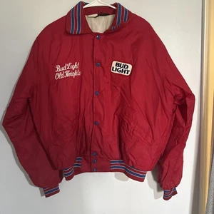 Giacca leggera vintage Bud Old Knights USA Jim 6 senza vento taglia L - Foto 1 di 8