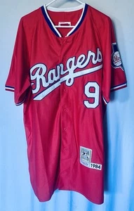 Texas Rangers Pete O’Brien #9 Mitchell & Ness MLB Red Jersey Size Adult 54 3XL - Picture 1 of 7