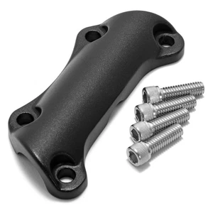 Black 1" Handlebar Riser Top Clamp Kit Fit For Harley Touring Road Glide King - Picture 1 of 6