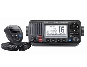 Icom M424G VHF Radio w/GPS Marine Boat Fixed Mount Class D DSC 25W Noise Cancel - Zdjęcie 1 z 2