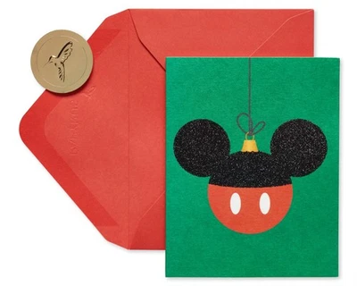 Papyrus Mickey Mouse Disney Holiday Ornament Boxed Note Cards 20-ct  (4"x5") NIB - Image 1 of 4