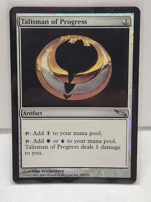 Mirrodin  MTG  FOIL  Talisman of Progress  Magic - Image 1 of 4