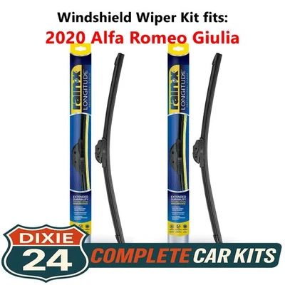 Rain-X Longitude Wiper Kit fits: 2020 Alfa Romeo Giulia (Driver & Passenger) - Image 1 of 4