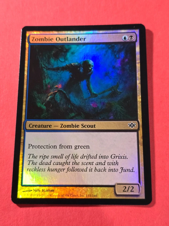 2009 Magic The Gathering Conflux Foil #133 Zombie Outlander, C, B/B, cd1 - Image 1 of 3