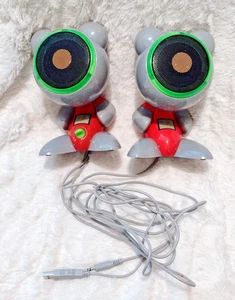 Radica UB Funkeys Computer Speakers Pair Lights USB Plug/Play -TESTED/WORKS RARE - Picture 1 of 8