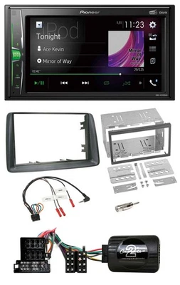 Pioneer 2DIN Lenkrad DAB USB Bluetooth Autoradio für Fiat Panda 2004-2007 grau - Bild 1 von 4