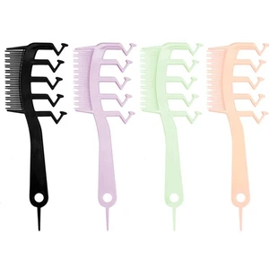 Z-shaped Hair Seam Comb Bangs Combs Styling Hair Root Top Fluffy Hairdressing - Picture 1 of 9