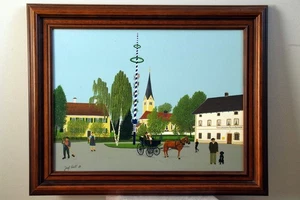 Josef Wahl – Rappoltskirchen, Mischtechnik, signiert, 1989 - Bild 1 von 3