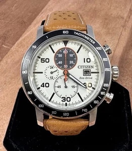 OROLOGIO CITIZEN ECO-DRIVE B612 CRONOGRAFO CLASSICO SPORT UOMO 44mm - Foto 1 di 12