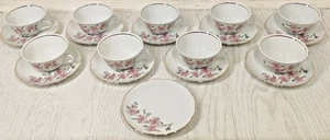 Vintage Vista Alegre Portugal Espresso Coffee Set Cups and Saucers for 9 - Picture 1 of 10