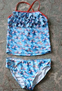 NEXT Girls Flamingo Design Tankini Age 13 Years - Picture 1 of 4