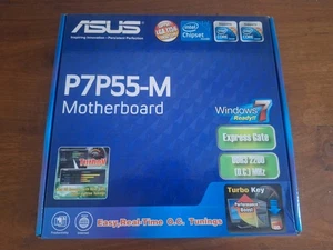 SCHEDA MADRE 1156 ASUS P7P55-M NUOVA SOCKET BOXED MOTHER BOARD VINTAGE NEW H2 - Foto 1 di 4