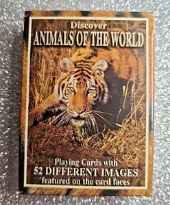 Discover Animals of the World Playing Cards 52 Different Images ~ USA NEW - Picture 1 of 4