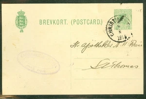 DWI #BK17, 5 bits Chr. X atado a tarjeta Christiansted 1916 Facit $460.00 - Imagen 1 de 1