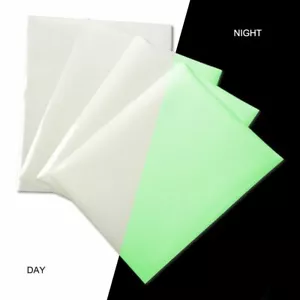CISinks A4 Glow In The Dark Luminescent Afterglow Photo Paper 8.3" x 11.7" 15 PK - Picture 1 of 7