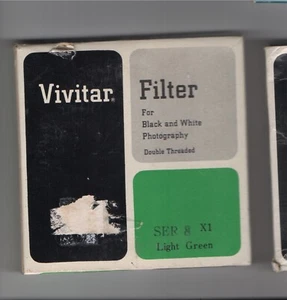 FILTER Vivitar für Schwarzweiß Fotografie Doppelgewinde S8 X1 hellgrün - Bild 1 von 1