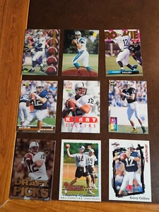 KERRY COLLINS - **Lot of 9 Different ROOKIE CARDS** - Panthers - (All NRMT-MINT) - Bild 1 von 1