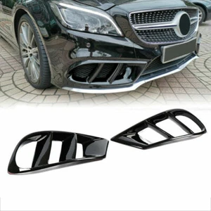 Front Bumper Fog Grill Air Vent Trim Fit For Benz W218 CLS400 CLS550 Gloss black - Picture 1 of 11