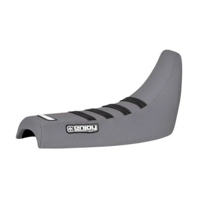 Cubierta de asiento Yamaha PW 50 PW50 de Enjoy MFG TODO GRIS con costillas negras #91 Foto 1 de 4