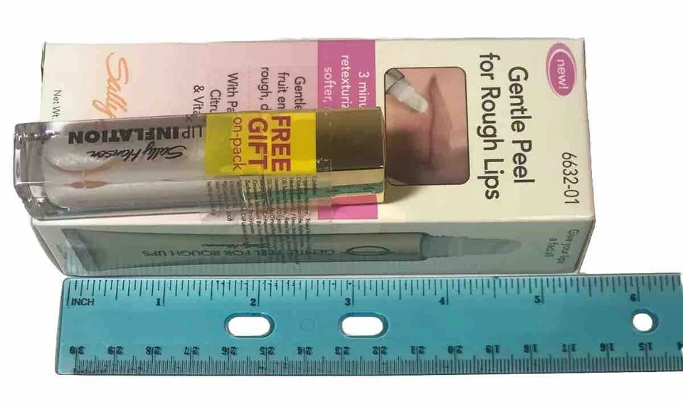 2 Sally hansen Lip Inflation Sheer Pink + Free Gentle Peel 6690-17 pl see pics - Image 1 of 4