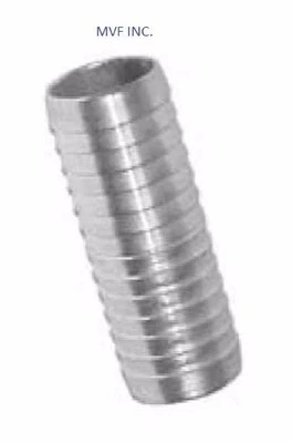 3/4" Hose Mender 304 Stainless (for 3/4" ID Hose) Brewing, Splicer HF700530304 - Image 1 of 2