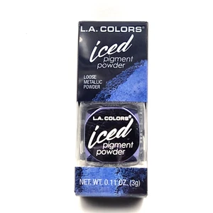 Eyeshadow LA Colors Pigment Powder Loose Metallic Powder Iced Gleam .11oz - Picture 1 of 8