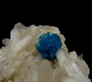 CAVANSITE electric blue & STILBITE - INDIA Maharashtra WAGHOLI /pi447 - Picture 1 of 14
