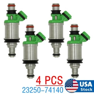 4X OEM Denso 23250-74140 Fuel Injector For 1994-2000 Toyota 2.0L 2.2L I4 - Bild 1 von 7