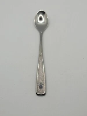 Cuchara Alimentadora Bebé Acero Inoxidable Primeros Años 80 Patrón Persona Japón Vintage Foto 1 de 4