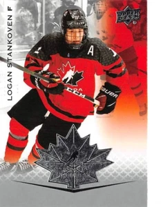 2021-22 Upper Deck Team Canada Juniors #27 Logan Stankoven - Picture 1 of 2