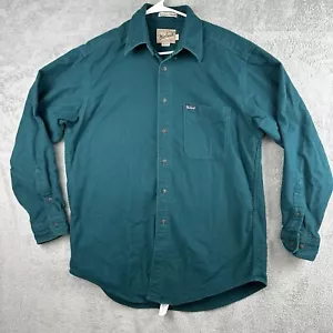Woolrich Sportsman Chamois Mens Large Long Sleeve Made in USA 100% Cotton - Picture 1 of 10