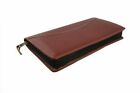 Cheque Book Card Holder for Men & Women Brown US