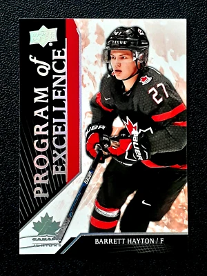 BARRETT HAYTON / POE 2019-20 UPPER DECK TEAM CANADA JUNIORS 19-20 #122    69055 - Image 1 of 2