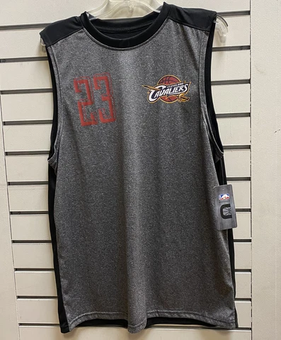NWT UNK Mens Sz L Cleveland Cavaliers Shirt Lebron James #23 Sleeveless Tank NBA Cover