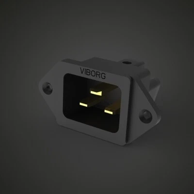 Viborg  VI20G Male IEC Power socket Pure Copper Gold Plated 20A C20  Power Inlet - Image 1 of 4