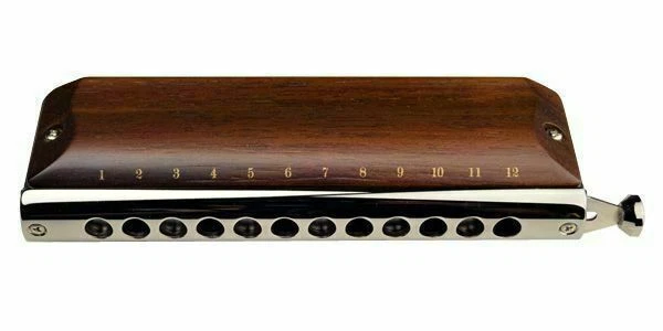 Harmonica SUZUKI G-48W Gregoire Maret Wooden cover 12 holes 48 sounds Chromatic - Image 1 of 1