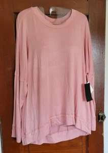 Camisa manga larga rosa polvorienta S 4/6 rosa para mujer Kelly Renee nueva con etiquetas - Imagen 1 de 5