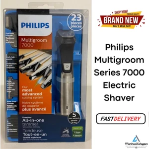 New Philips Multigroom Series 7000 Electric Shaver Face Hair & Body Trimmer Case - Picture 1 of 5