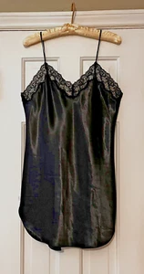 Black Lace Trim Chemise by Amelia's Size Medium - Picture 1 of 5