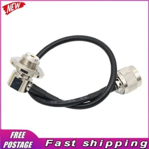 N männlicher Stecker zu UHF SO239 weiblicher Rechtswinkel RG58 Koaxialkabel Koax - Bild 1 von 11