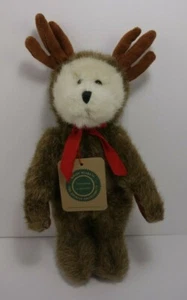 Disfraz de reno Boyds Bear Walton con astas inversión articulada coleccionable - Imagen 1 de 8