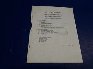 Neo-Geo System Universal Umbausatz Installationsanleitung - Bild 1 von 1