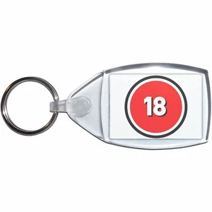 Llavero plástico transparente certificado 18 (S, M o L) - Imagen 1 de 8