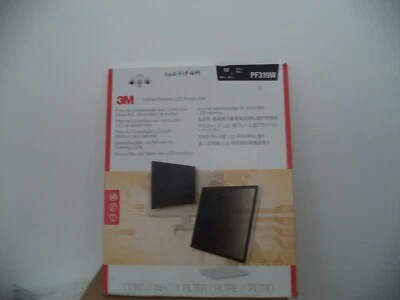 Framed Privacy Filter, Black ,3M, PF319W NEW OPEN BOX NEVER REMOVED FROM BOX - Image 1 of 4